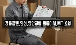 강릉콜밴,인천,양양공항,원룸이사,MT,소형