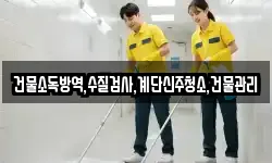 건물소독방역,수질검사,계단신주청소,건물관리