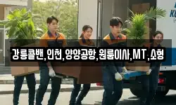 강릉콜밴,인천,양양공항,원룸이사,MT,소형