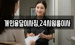 개인용달이사짐,24시원룸이사