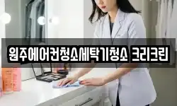 원주에어컨청소세탁기청소 크리크린