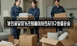 개인용달장거리원룸이사전자가구화물운송