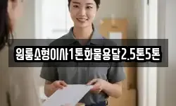원룸소형이사1톤화물용달2.5톤5톤