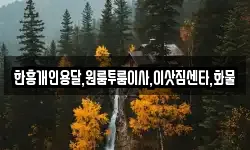 한흥개인용달,원룸투룸이사,이삿짐센타,화물