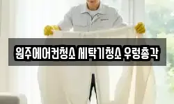 원주에어컨청소 세탁기청소 우렁총각