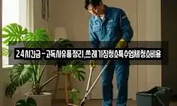 24시긴급-고독사유품정리,쓰레기집청소특수업체청소비용