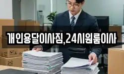 개인용달이사짐,24시원룸이사