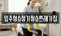 입주청소정기청소쓰레기집