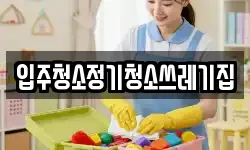 입주청소정기청소쓰레기집