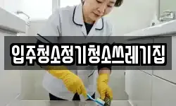입주청소정기청소쓰레기집