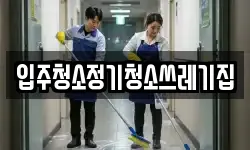 입주청소정기청소쓰레기집