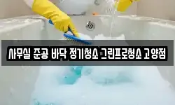사무실 준공 바닥 정기청소 그린프로청소 고양점