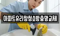 아파트유리창청소방충망교체