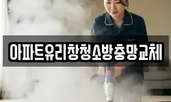 아파트유리창청소방충망교체