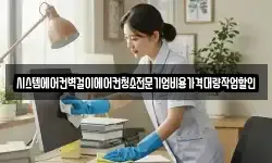 시스템에어컨벽걸이에어컨청소전문기업비용가격대량작업할인