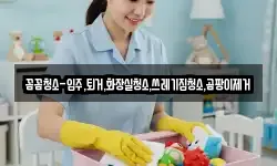 꼼꼼청소-입주,퇴거,화장실청소,쓰레기집청소,곰팡이제거