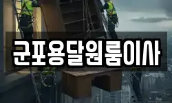 군포용달원룸이사