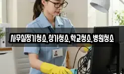 사무실정기청소,상가청소,학교청소,병원청소