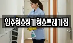 입주청소정기청소쓰레기집