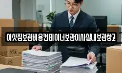 이삿짐보관비용컨테이너보관이사실내보관창고