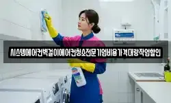 시스템에어컨벽걸이에어컨청소전문기업비용가격대량작업할인