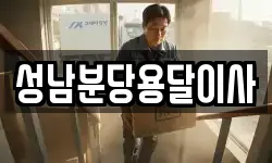 성남분당용달이사
