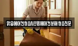 맑음에어컨청소시스템에어컨분해청소전문