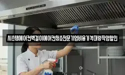 시스템에어컨벽걸이에어컨청소전문기업비용가격대량작업할인