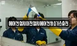 에어컨설치이전설치에어컨청소가스충전