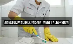 시스템에어컨벽걸이에어컨청소전문기업비용가격대량작업할인