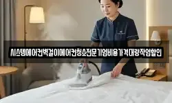 시스템에어컨벽걸이에어컨청소전문기업비용가격대량작업할인