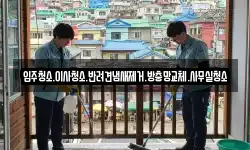 입주청소.이사청소.반려견냄새제거.방충망교체.사무실청소