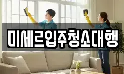 미세르입주청소대행