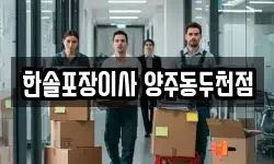한솔포장이사 양주동두천점
