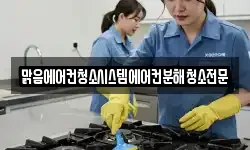 맑음에어컨청소시스템에어컨분해청소전문