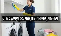 건물소독방역,수질검사,계단신주청소,건물관리