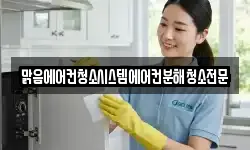 맑음에어컨청소시스템에어컨분해청소전문