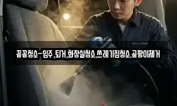 꼼꼼청소-입주,퇴거,화장실청소,쓰레기집청소,곰팡이제거
