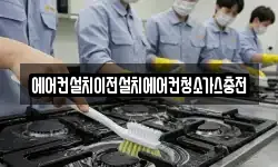 에어컨설치이전설치에어컨청소가스충전