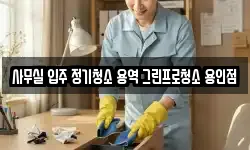사무실 입주 정기청소 용역 그린프로청소 용인점