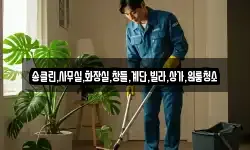 송클린,사무실,화장실,창틀,계단,빌라,상가,원룸청소