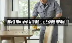 사무실 입주 공장 정기청소 그린프로청소 평택점