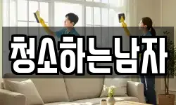 청소하는남자