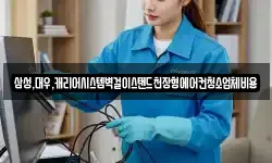 삼성,대우,캐리어시스템벽걸이스탠드천장형에어컨청소업체비용