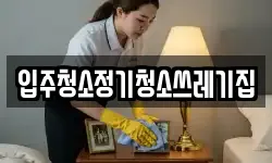 입주청소정기청소쓰레기집