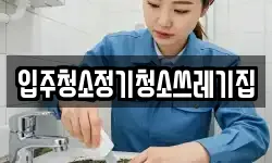 입주청소정기청소쓰레기집