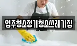 입주청소정기청소쓰레기집