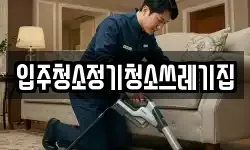 입주청소정기청소쓰레기집