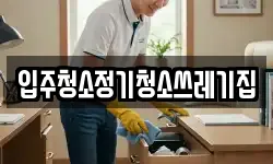 입주청소정기청소쓰레기집