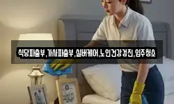식당파출부,가사파출부,실버케어,노인건강검진,입주청소